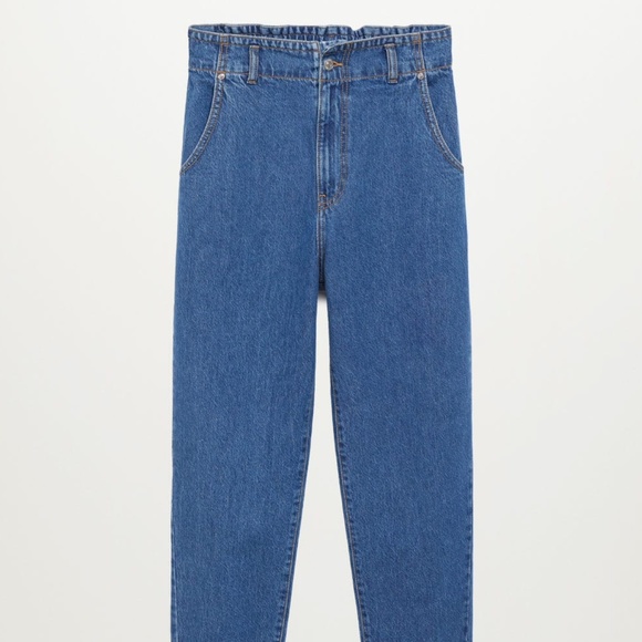 Mango High-Waist Straight Leg Slouchy Jeans - Picture 2 of 12